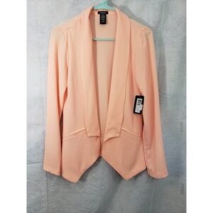 Stoosh Small peach open front cardigan. NWT. Thin / oversized